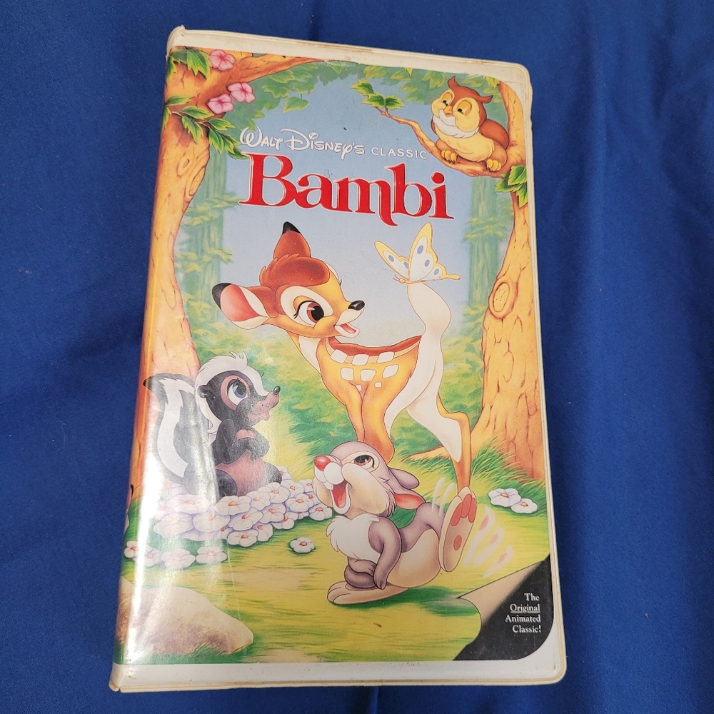 Disney's Bambi VHS Tape Black Diamond "The Classics" 1989 Excellent Preloved Con